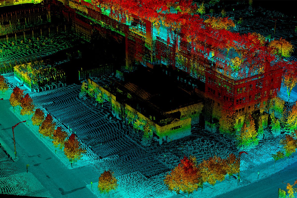 Image d'un bâtiment en modélisation 3D
