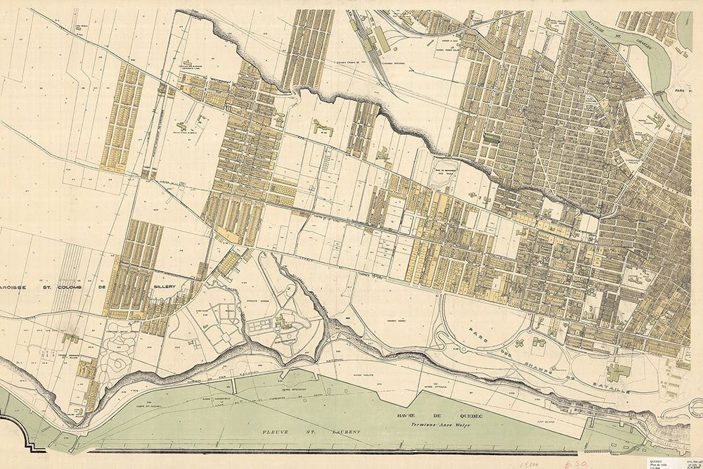 Ancienne carte de Québec