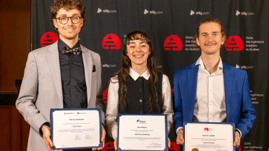 Victor Aubry (prix du centenaire), Juliette Lafortune (prix Férique) et Valentin Beaufils (prix de l’Ordre)