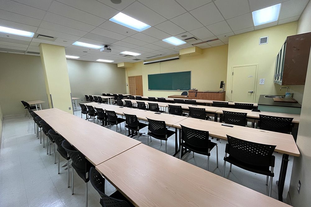 Salle de classe du pavillon Abitibi-Price Salle de classe du pavillon Abitibi-Price