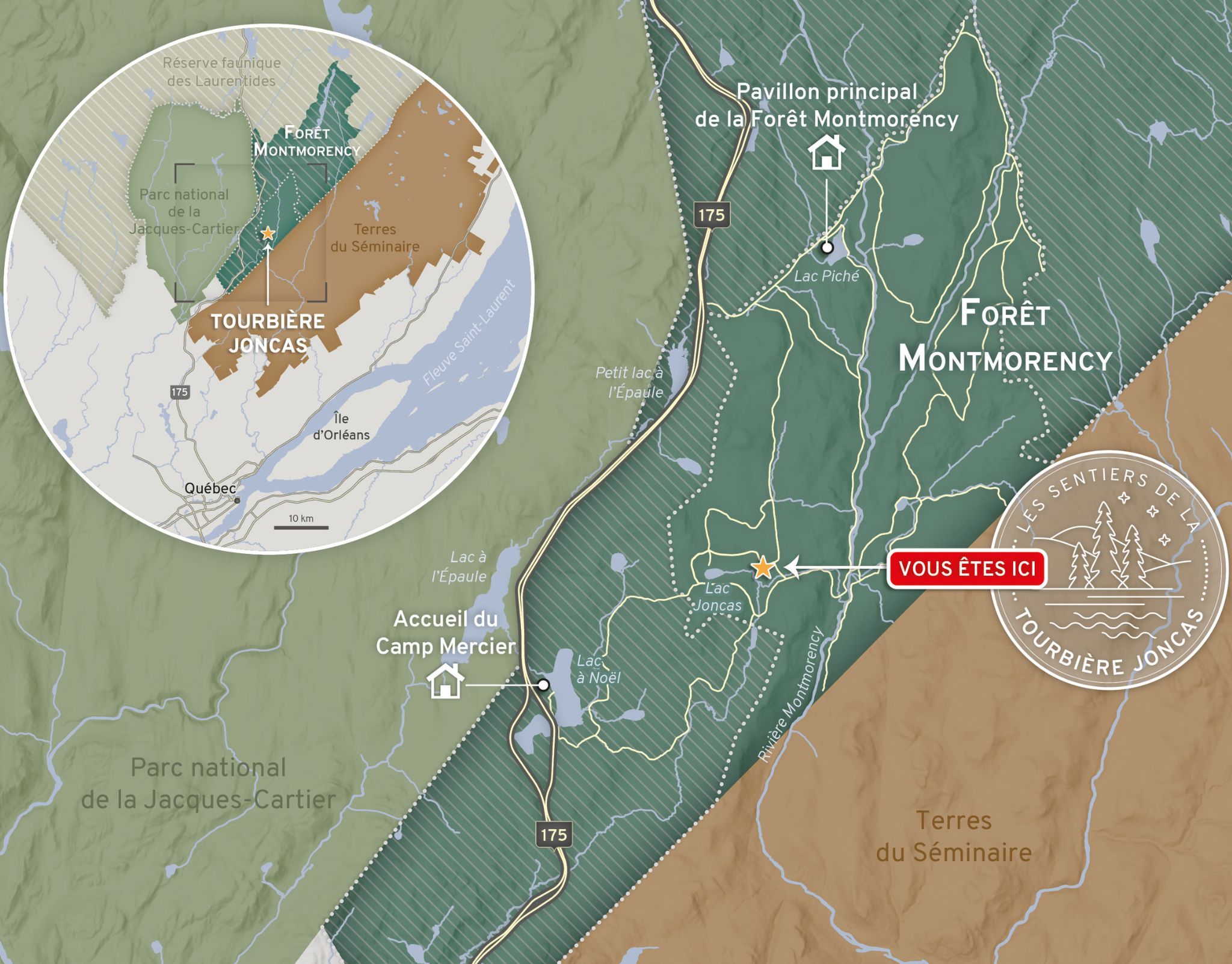 Emplacement de la tourbière