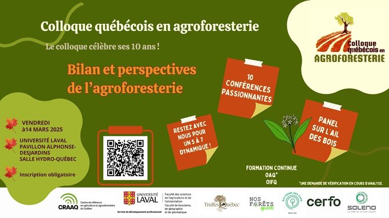 Image présentant le colloque québécois en agroforesterie