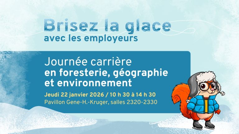 Visuel hivernal avec texte sur la lieu et la date