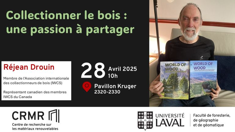 Collectionner le bois : une passion à partager. Portrait de Réjean Drouin.