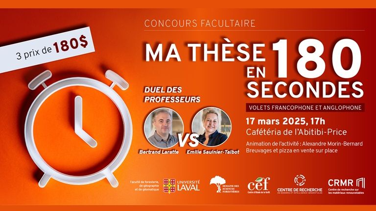 affiche promotionnelle de Ma thèse en 180 secondes