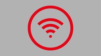 Icone de wifi dans un cercle