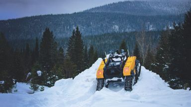 Un robot du NorLab à la Forêt Montmorency