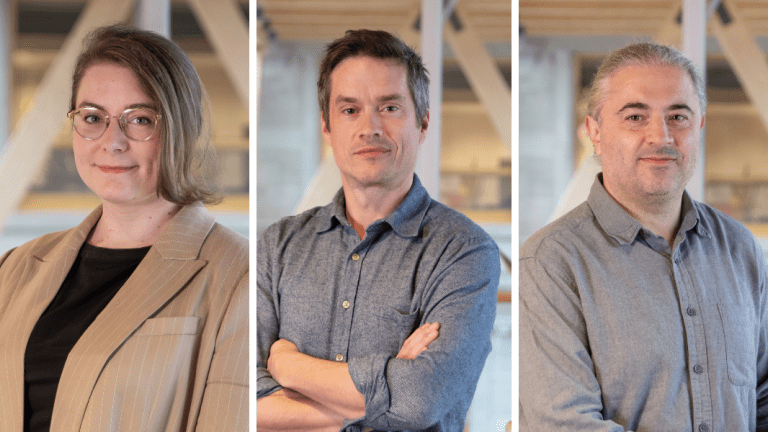 Pauline Hessenauer, Loïc D'Orangeville, Bertrand Laratte